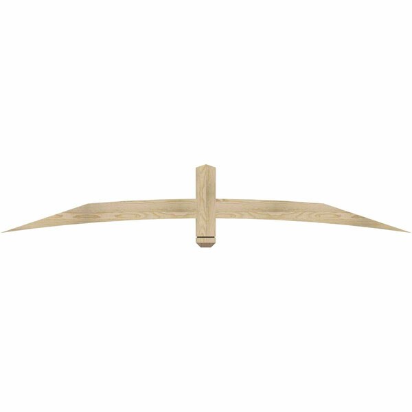 Ekena Millwork Bellingham Rough Sawn Timber Gable Bracket, Douglas Fir, 84"W x 14"H x 2"D x 4"F, 4/12 Pitch GBW084X14X0204BEL00RDF - main